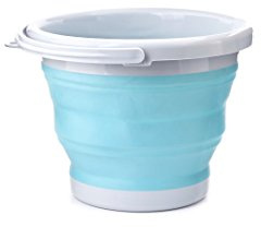 Kikkerland OR81-AQ Collapsible Bucket, Aqua