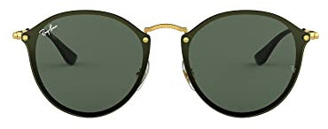 Ray-Ban Unisex Blaze Round Brillengestelle, Gold (Arista/Green), 59 EU