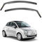 Ispeed Wind Deflectors For Fiat 500 / Abarth 595/695 2007 onwards 3 Door Hatchback 2pc Set - Keep Your Car Ventilated in Rain - Reduce Wind Turbulence - Tinted In-Channel