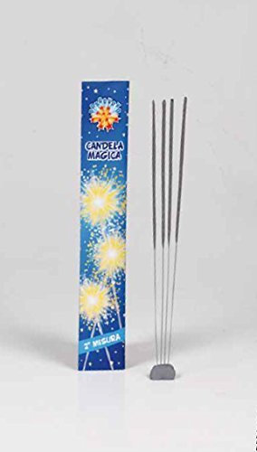 BORGONUOVO Candeline 2° misura scintille bastoncino luminoso pirotecnico stelline festa quantità a scelta (150 pezzi)