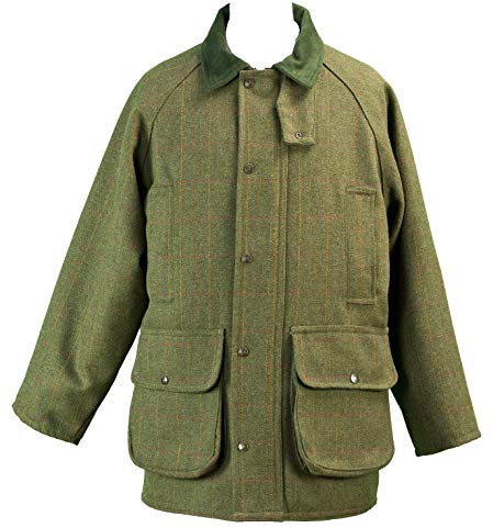 Hunter Outdoor Tweed Jacke für Herren M dunkelgrün