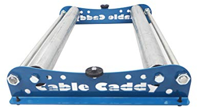 Kabelabroller Cable Caddy für Haspeln bis 510 mm Breite - BLAU