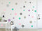 timalo® 73078-120 Wandsticker Kinderzimmer Kreise Pastellkreise Set 13-120 Stück