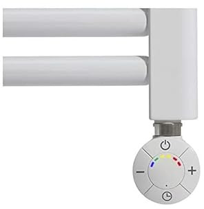 facula - Radiador Toallero Eléctrico Fluido Blanco 700w | Fácil manejo | Boost 2h | Temporizador 12/24h | Indicador LED