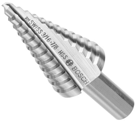 Bosch Broca de acero de alta velocidad SDC2 de 3/16 pulgadas a 7/8 pulgadas