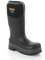 DEWALT Hobart Men's Steel Safety Toe, Steel Midsole, Waterproof, Heat Resistant, Neoprene Wellington Work Boot, Black, UK8 (EU42)