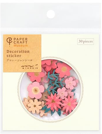 Deco-Sticker, rote Blume