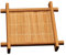 Inzopo 6pcs Dessous de Verre Carré en Bamboo Style Japonais pour Tasse de Thé Café - 9x9cm 9x9cm