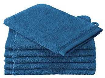 De Witte Lietaer Contessa Gants de Toilette, Cotton, Pacific, 6gants