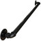 Pasamanos Baranda de Escalera de Tubo de Hierro Forjado Pasamanos De Escalera Interior Exterior de Estilo Industrial Antideslizante Barandilla Metal Negro,Tamaño Personalizable (40CM)