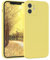 EAZY CASE - Silikonhülle für iPhone 12 Hülle Silikon Case Gelb weich stoßfeste Handyhülle iPhone 12 Schutzhülle mit Kameraschutz Dünn Premium Schutz Cover TPU Phone Bumper in Pastellgelb