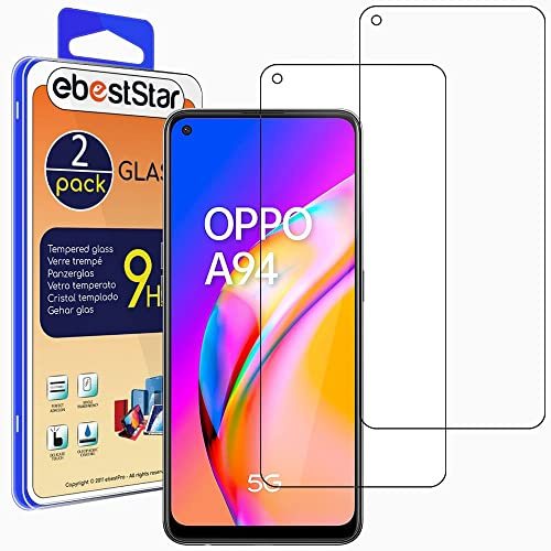 ebestStar - Verre Trempé x2 pour Oppo A94 5G, Vitre Protection, Film Anti Casse, Anti Rayures, Sans bulles