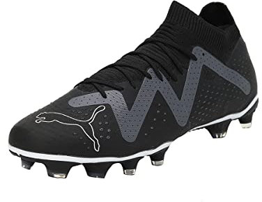 PUMA Unisex Adults' Sport Shoes FUTURE MATCH FG/AG Soccer Shoes, PUMA BLACK-PUMA WHITE, 42.5