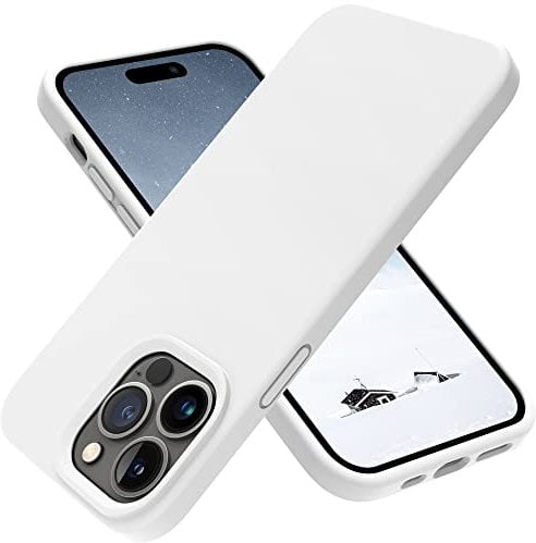 OTOFLY Phone Case for iPhone 14 Pro Max White | Designed for iPhone 14 Pro Max Case, Silicone, Shockproof, Slim, Thin, 6.7 inch