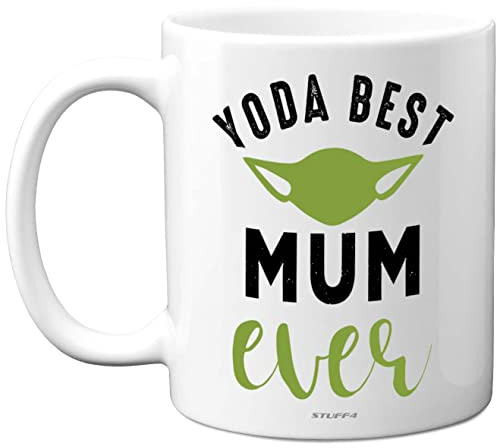 Stuff4 Mum Birthday Gifts - Yoda Best Mugs, Happy Birthday Gift, Mothers Day Mug, Xmas Cup, Christmas Tea Coffee 11oz Ceramic Dishwasher Microwave Safe Mugs - Made in UK