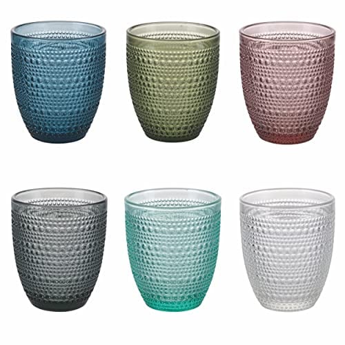 GALILEO 6er Set Wassergläser 325 ml aus Glas, Rom