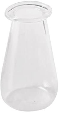 MagiDeal Puppenhaus Vase Jar Maßstab 1:12 Miniaturen Puppenhaus Vase Jar DIY Micro Landschaft niedlich Mini Blume Vorratsglas Puppenhaus Glasvase für Kinder, Transparente Flasche