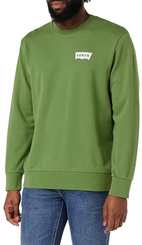 Levi's Standard Graphic Crew, Felpa Uomo, Batwing Crew Dill, XS