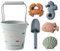 coolable Lot de 6 Jouets de Plage, Jouets de Plage en Silicone pour Enfants, Jeu de Seau de Sable, Modèle Animal(Sea Creatures)