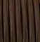 10 metros 2 - hilos Cable textil hilo eléctrico tejido redondo 2 x 1,5 2G1,5 marrón
