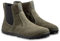Magical Shoes Leder Barfußschuhe gefüttert Damen, Chelsea Boots mit Reissverschluss, Halbstiefel flach, Stiefelletten minimalistisch, Handgemacht in der EU, Gr. 38, Grün, Lupino