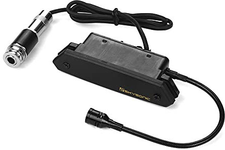 Sunydog T-902 Pickup magnetico da buca,Pick Up Chitarra acustica attiva Soundhole Pick up Magnetico + Microfono Sistemi a doppio pickup con controlli di volume per chitarre classiche popolari