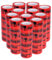 verpacking PP-Klebeband 50 mm x 66 m Vorsicht Glas [Ausführung, Farbe & Stückzahl wählbar] leise abrollend Paketklebeband Packband Verpackungsklebeband 72 Rollen