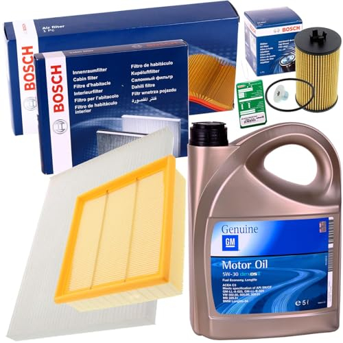BandelOne enthält Inspektionspaket Set 5W30 Öl für Corsa D 60-100 Ps