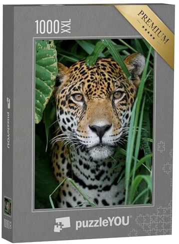 Puzzle 1000 Teile XXL „Jaguar im Amazonas-Dschungel“ – aus der Puzzle-Kollektion Jaguar, Tiere in Dschungel & Regenwald
