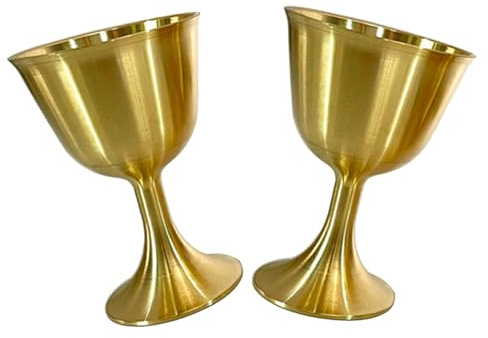 ABOOFAN Messing Weinkelch 1.57 Zoll Polierter Trinkbecher Für Buddhistische Rituale Altar Kelch Klein Für Tempel Zeremonien Und Hausgebrauch