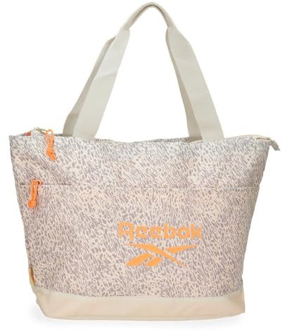 Reebok Leopard Tasche Tote Beige 38 x 33 x 15 cm Polyester von Joumma Bags, Beige, Talla única, Tote Tasche