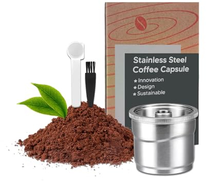 FOVNOT Rostfrei Stahl Kaffee Kapseln, Wiederverwendbar Espresso Kapseln Wieder auffüllbar Kaffee Kapsel kompatibel mit ILLY Kaffee Maschine für Y1.1 Y3 Y5 X7.1 X9