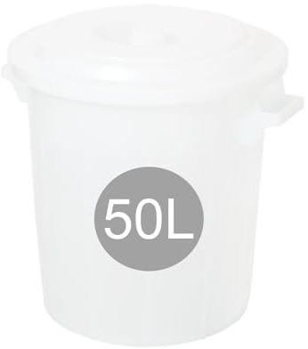 TronicXL 50 L de tonelada apta para alimentos + tapa para chucrut olla de fermento hierba barril inserta ron pepino