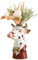 Blasenkunst-Vase, Tiergesichts-Vase, moderne Wohndekor-Vase (ohne Pflanzen), Kuh