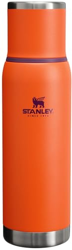 Stanley Adventure-To-Go - Botella de vacío de 1.1 cuartos de galón | Boca ancha con tapa a prueba de fugas | Mantiene las bebidas calientes o frías | Plegable para viajes | Botella térmica de acero