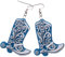 COLLBATH Orecchini Western A Forma Di Stivale Da Donna Orecchini Pendenti Cowgirl Retro Accessori Gioielli Country Donne