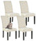 Highdi Weihnachten Stuhlhussen 1er/2er/4er/6er Set Stretch Stuhlbezug Gold Weihnachtsbaum Dekoration Stuhlüberzug Waschbar Universal für Esszimmer Hotel Bankett Weihnachtsdeko (4er Set,Weiß 1)
