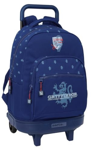 Harry Potter Captain Großer Rucksack mit Rädern, kompakt, abnehmbar, ideal für Kinder verschiedener Altersgruppen, bequem und vielseitig, Qualität und Widerstandsfähigkeit, 33 x 22 x 45 cm,