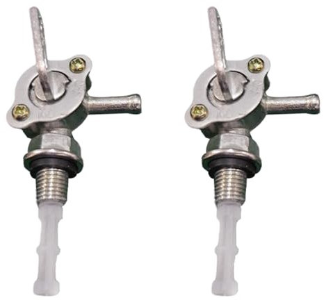 2 Pcs Fuel Tank Switch Valve – M10 x 1.25 Fuel Tap for Generator, Pit Bike & Quad Bike Gas/Oil Tanks