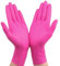 Abibiocy Gants jetables en latex nettoyage gants alimentaires ménagers de nettoyage de jardin ménage caoutchouc, rouge rose, s, 50pcs 1