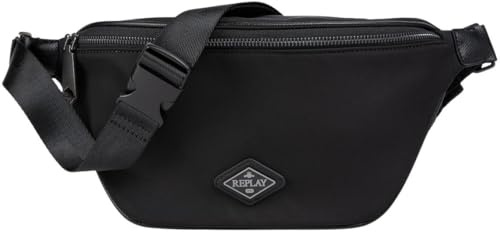 Replay Herren Bauchtasche, Black 0098 (Schwarz), Einheitsgröße