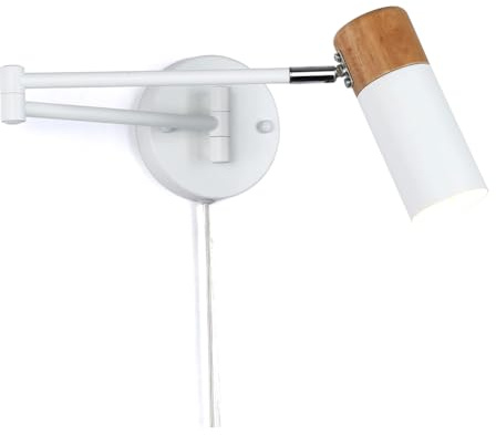 Uxsjakjsd Modern Rocking Arm Folding Wall Light LED Wall Lamp Retractable Swing Arm Reading Eye Lamps Indoor Fixtures for Bedroom