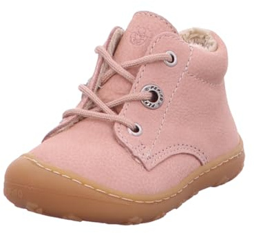 RICOSTA Mädchen Stiefel CORANY, Baby und Kleinkinder Lauflernschuhe, Weite: Mittel, lose Einlage, terracare, schnürer, Business, rosa (310), 19 EU
