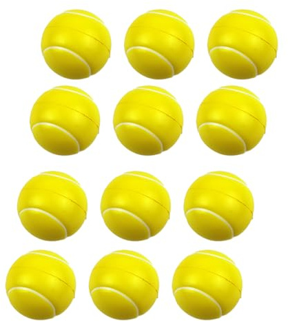 Nkmifeg 12 Stück Tennisbälle aus Schaumstoff, 5 cm, Sport, Mini Schwammball, Tennisball, Schaumstoff, kompakt und leicht zu transportieren, 9,3 g, kleine Bälle aus Schaumstoff