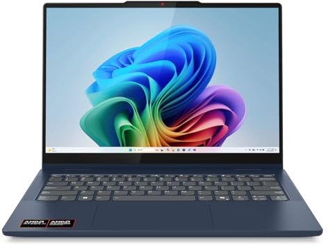 Lenovo IdeaPad 5 14AKP10 83KT002QUS 14 Touchscreen Convertible Copilot+ PC 2 in 1 Notebook - WUXGA - 60 Hz - AMD Ryzen AI 5 340-16 GB - 1 TB SSD - English Keyboard - Cosmic Blue - AMD Chip - 1920 x