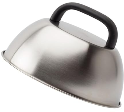 lopituwe Couvercle à hamburger robuste en acier inoxydable pour une cuisson efficace et un résultat fondant. Conçu pour les amateurs de grillades. Couvercle à hamburger avec dôme fondant fromage de 15
