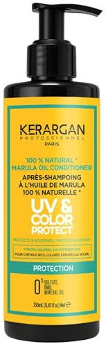 KERARGAN - Marulaöl Farbschutz-Conditioner für gefärbtes Haar - 250ml | Die Haarspülung entwirrt gefärbtes Haar, spendet Feuchtigkeit und hilft Farbglanz und Geschmeidigkeit zu bewahren