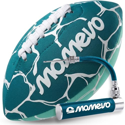 Momevo® Beachbuddy Neopren Football, Größe 2, Panda - Set mit Ballpumpe