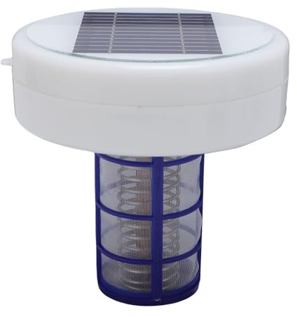 Rengue Ionizzatore Solare per Piscine Pulitore per Piscine Galleggiante Ionizzatore in Rame Ad Energia Solare con Pulizia Automatica per Spa Stagni Fino a 35000 Galloni