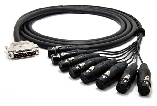 enoaudio Mogami 2932 8 Multicore Analog Kabel Breakout | Gold D-Sub 25 - Neutrik XLR female | HiFi, 2,0 m